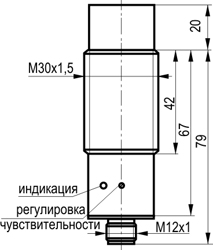 Габариты CSN EC81A5-12G-20-LZS27-H